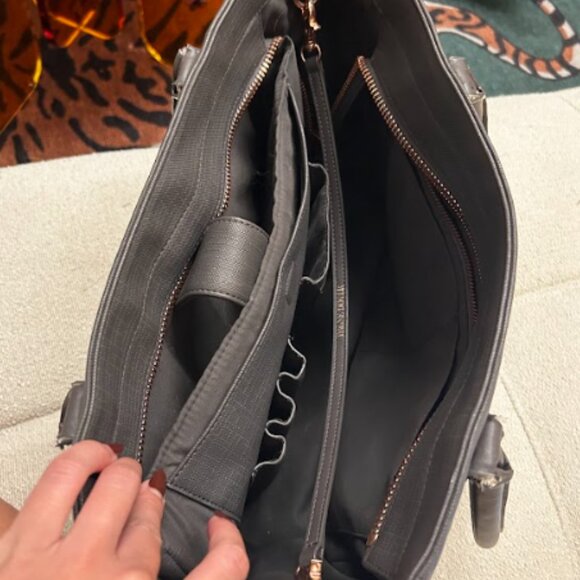 Dagne Dover Signature Tote - Classic in Graphite - Picture 8 of 11